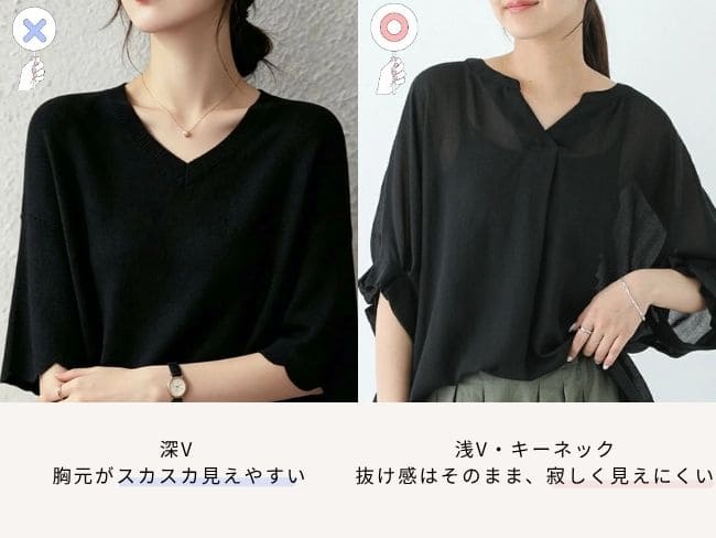 Vネック比較