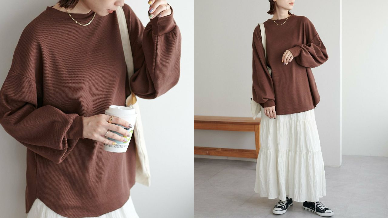 Discoat｜ワッフルロングTシャツ